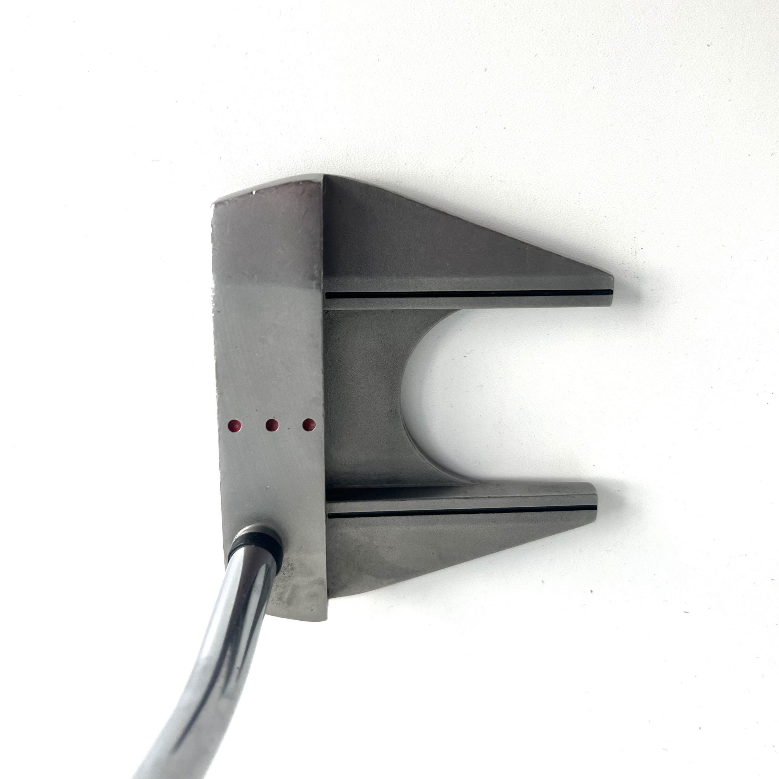 Odyssey Putter droit pour homme, blanc, HOT OG #7 Bird Double Vent (type mallet, 91 cm, acier